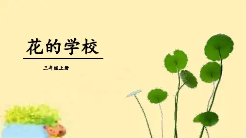 2.《花的学校》课件(共24张PPT)