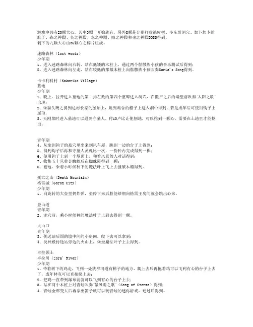 塞尔达 缩小帽攻略