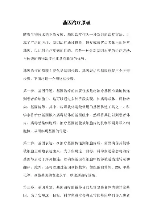 基因治疗原理