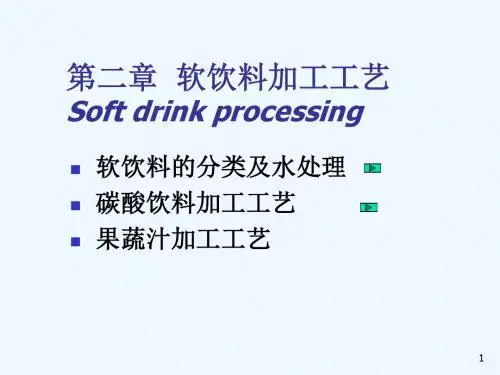二软饮料加工工艺