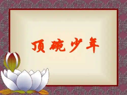 小学语文六年级下册《顶碗少年》 课件