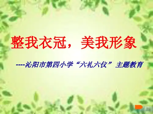 仪容仪表主题班会课件
