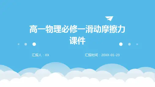 高一物理必修一滑动摩擦力课件