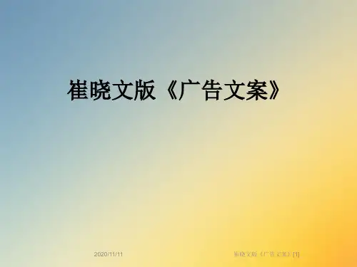 崔晓文版《广告文案》[1]