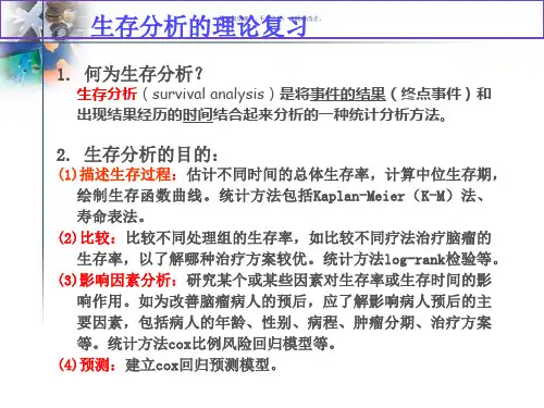 生存分析SPSS过程