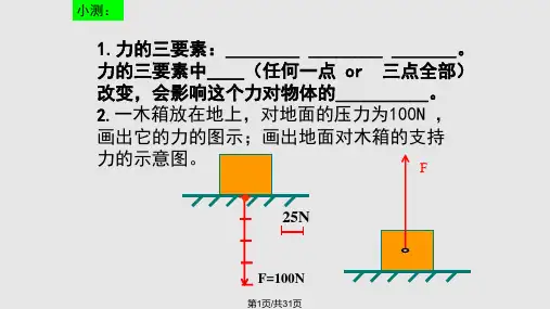八年级物理教科弹力弹簧测力计PPT课件