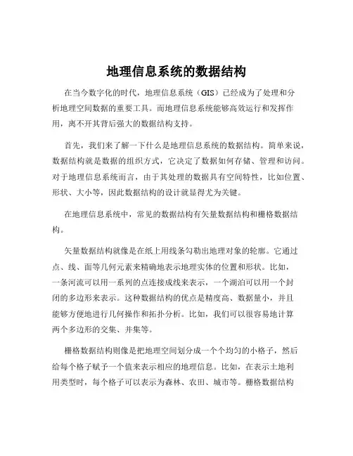 地理信息系统的数据结构