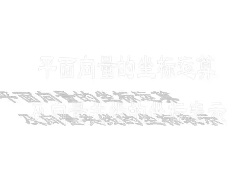 高一数学平面向量共线的坐标表示(2019年10月)