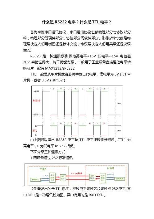 什么是RS232电平？什么是TTL电平？