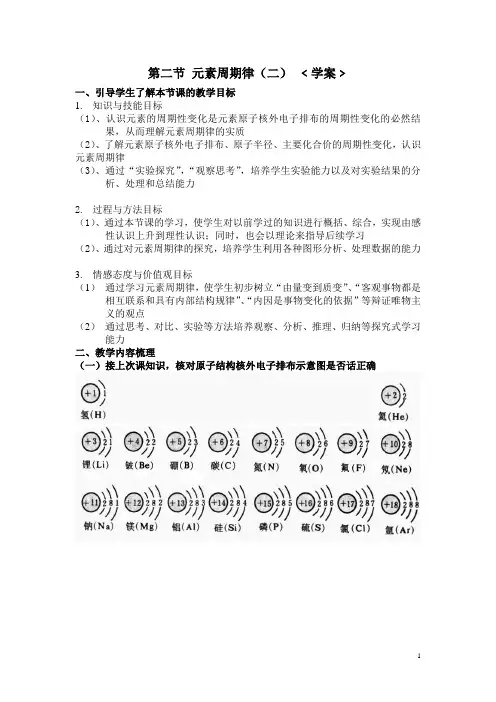 元素周期律学案