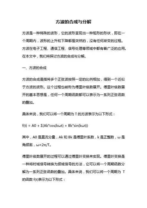 方波的合成与分解