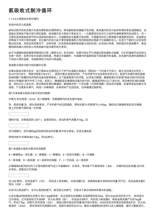 氨吸收式制冷循环