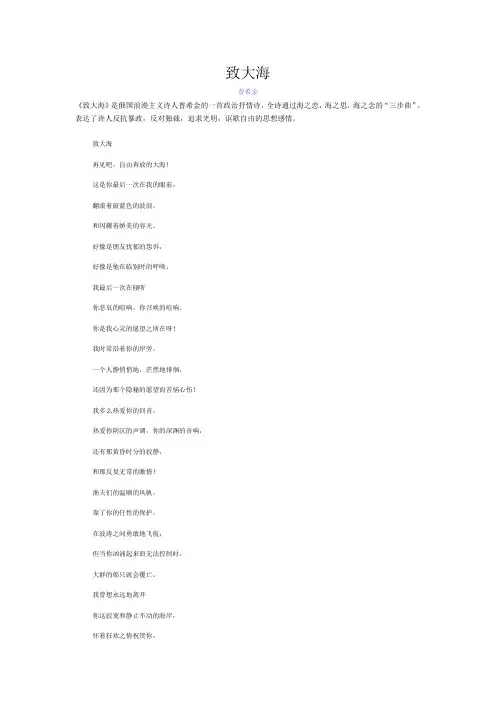 致大海