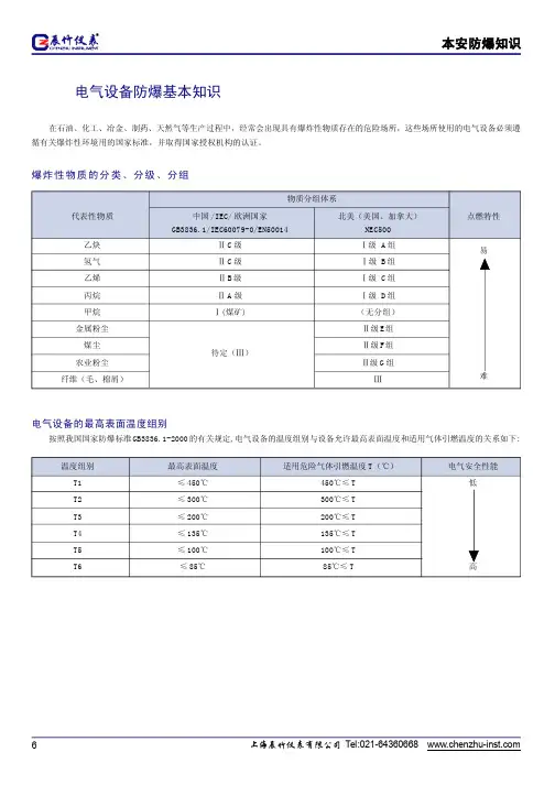 本安防爆知识
