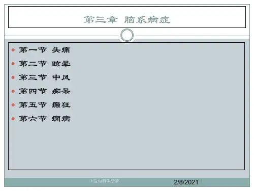 中医内科学眩晕课件