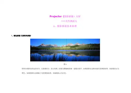 Projector(投影)大屏拼接