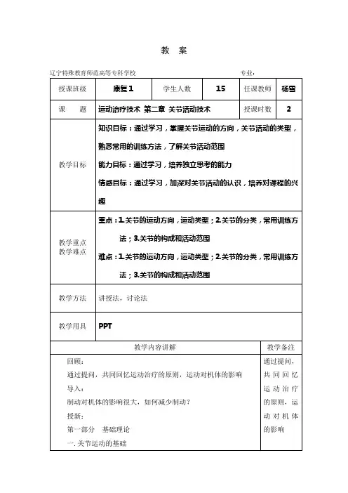 关节活动技术1