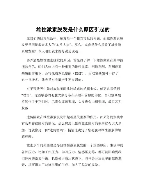 雄性激素脱发是什么原因引起的