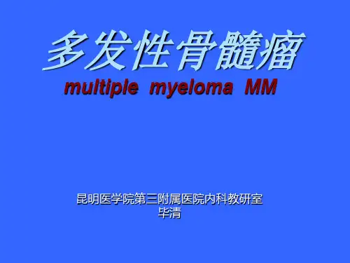 多发性骨髓瘤 multiple  myeloma  MM