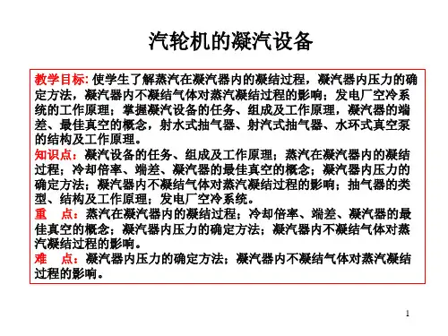汽轮机凝气设备及系统