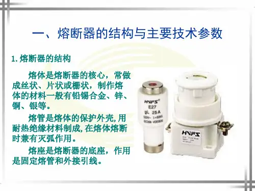 低压熔断器介绍ppt课件