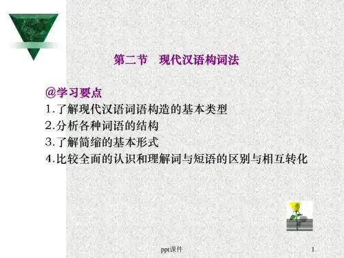 现代汉语构词法  ppt课件