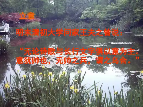 感受·思考·想象——多角度构思立意作文ppt优秀作文