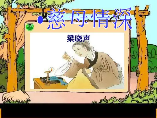 部编版五年级上册语文《慈母情深》说课教学课件
