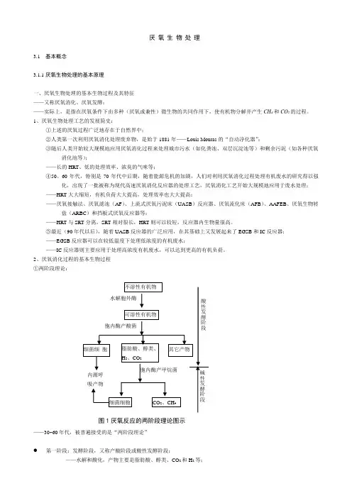 厌氧生物处理