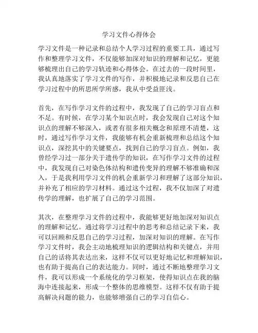 学习文件心得体会