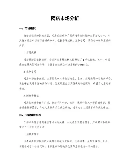网店市场分析