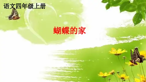 《蝴蝶的家》ppt课件