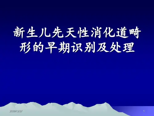新生儿消化道畸形 ppt课件