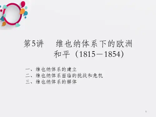 维也纳体系下的欧洲