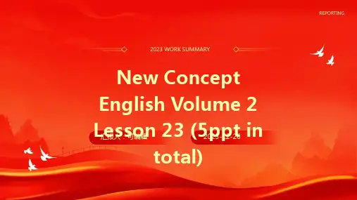 新概念英语第二册Lesson23(共5PPT) (3)