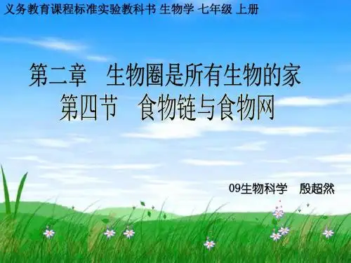 七年级生物食物链