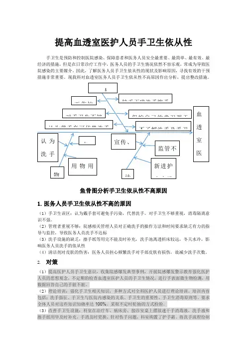 提高手卫生依从性