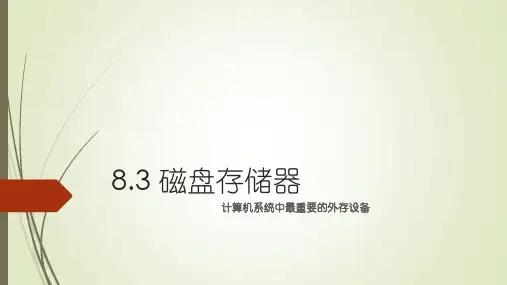 磁盘存储器资料