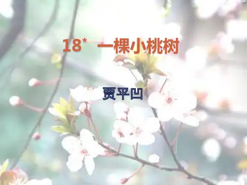 部编版七年级下册18课《一棵小桃树》课件