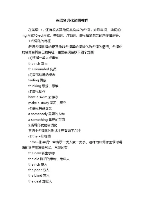 英语名词化简明教程