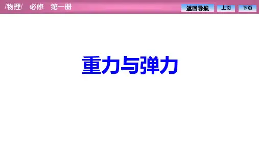 高一物理【重力与弹力】人教版课件