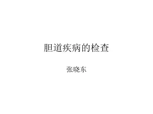 胆道系统疾病检查