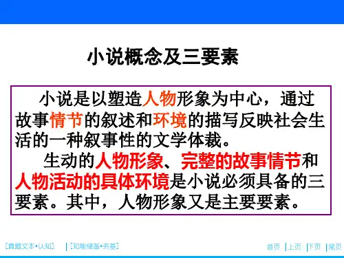 高三语文一轮复习之小说阅读课件PPT