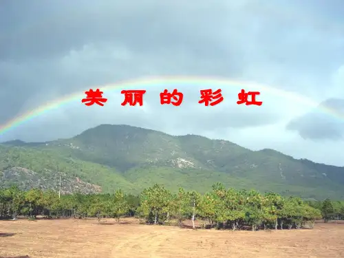 小学自然科学 美丽的彩虹 课件