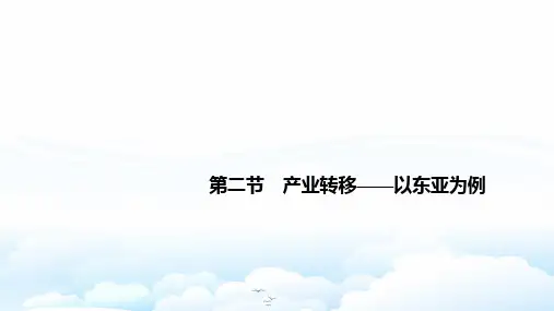 高中地理必修3精品课件：5.2产业转移——以东亚为例