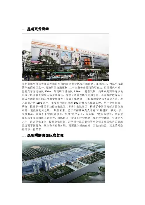 成都 昆明批发市场市场场调查
