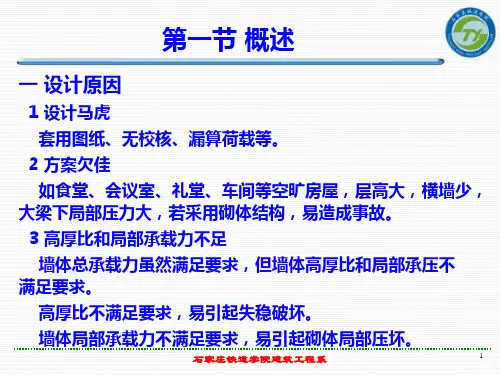 砌体结构教学课件PPT