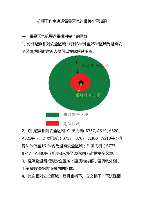 机坪工作中遭遇雷暴天气的相关处置知识