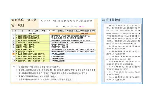 广联达土建算量(二次结构与装修)计算设置解析)