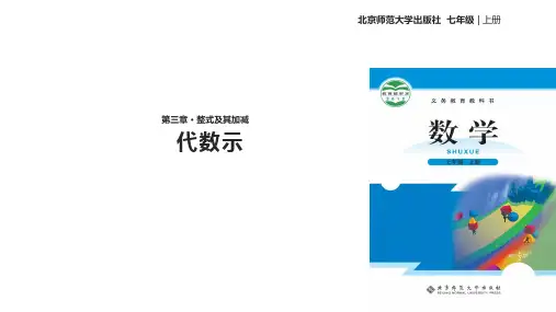 北师大七年级数学上册--第三单元  3.2 《代数式》 课件